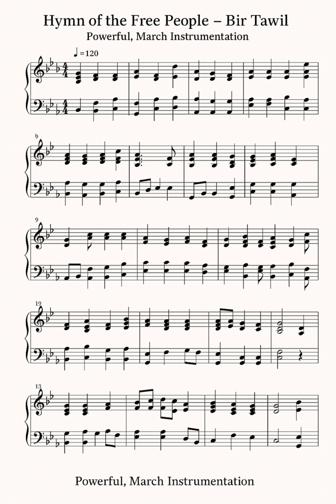 Hymn of the Free People – Bir Tawil